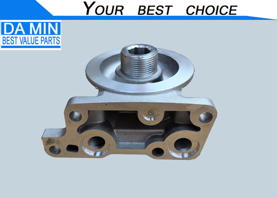 8970966774 Bộ lọc dầu cho bộ phận động cơ 4HK1 Đầu bộ lọc nhôm quay lắp đặt treo trên khối xi lanh